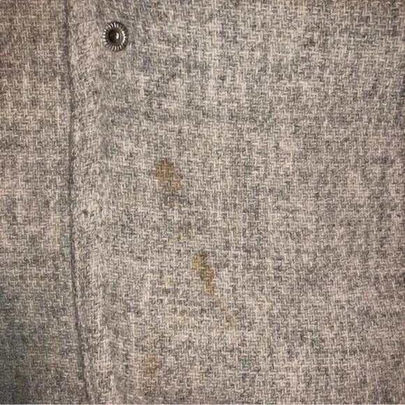 J. Crew Chateau Parka Gray Italian Wool Hood Faux Fur Trim Pockets Zipper Size 2 - Picture 2 of 6